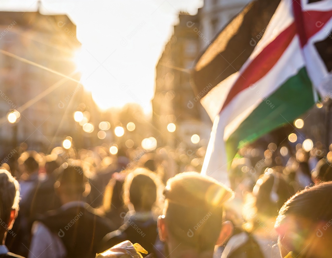 Protesto pela liberdade palestina