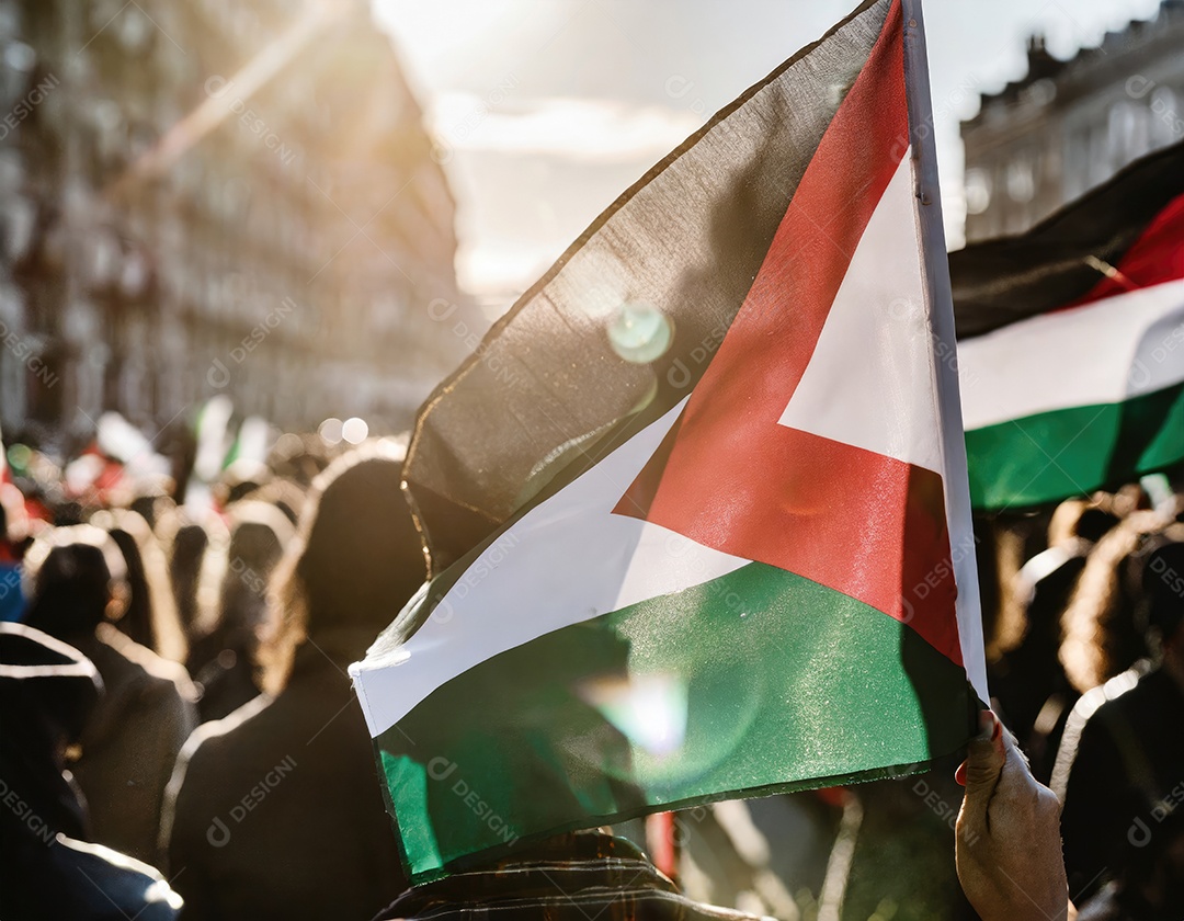 Protesto pela liberdade palestina