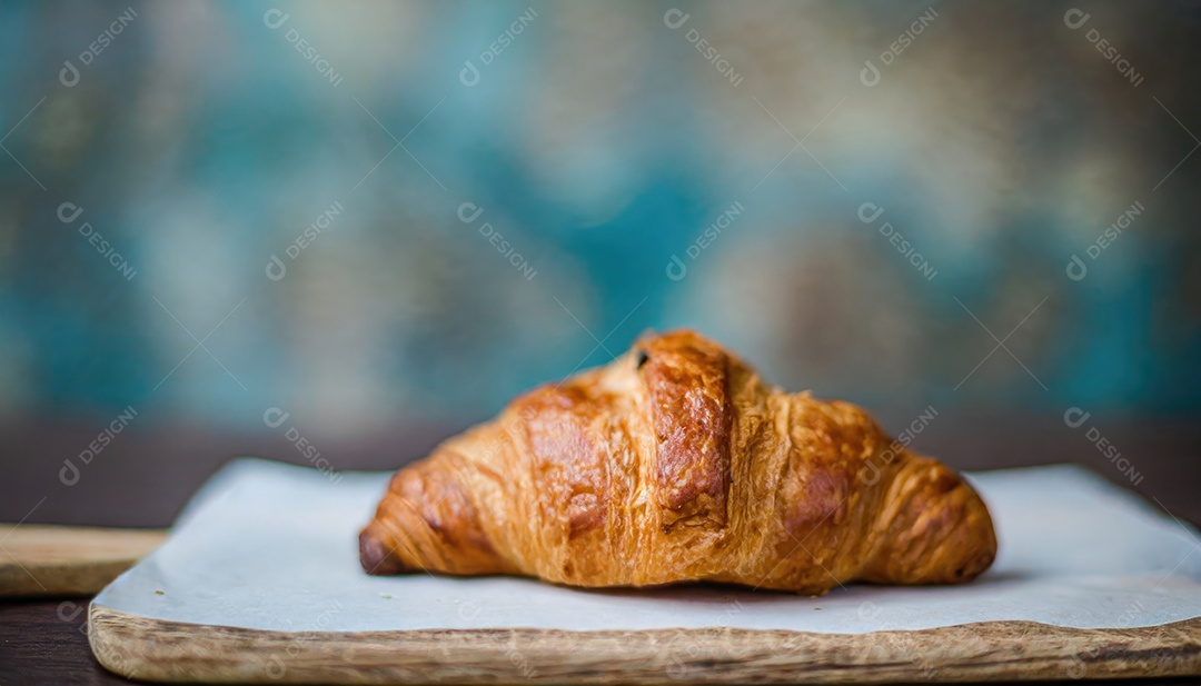 Croissant, artesanal, rústico