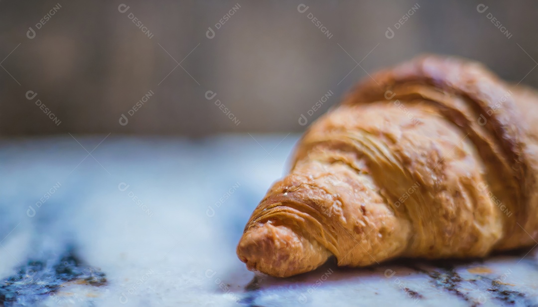 Croissant, artesanal, rústico
