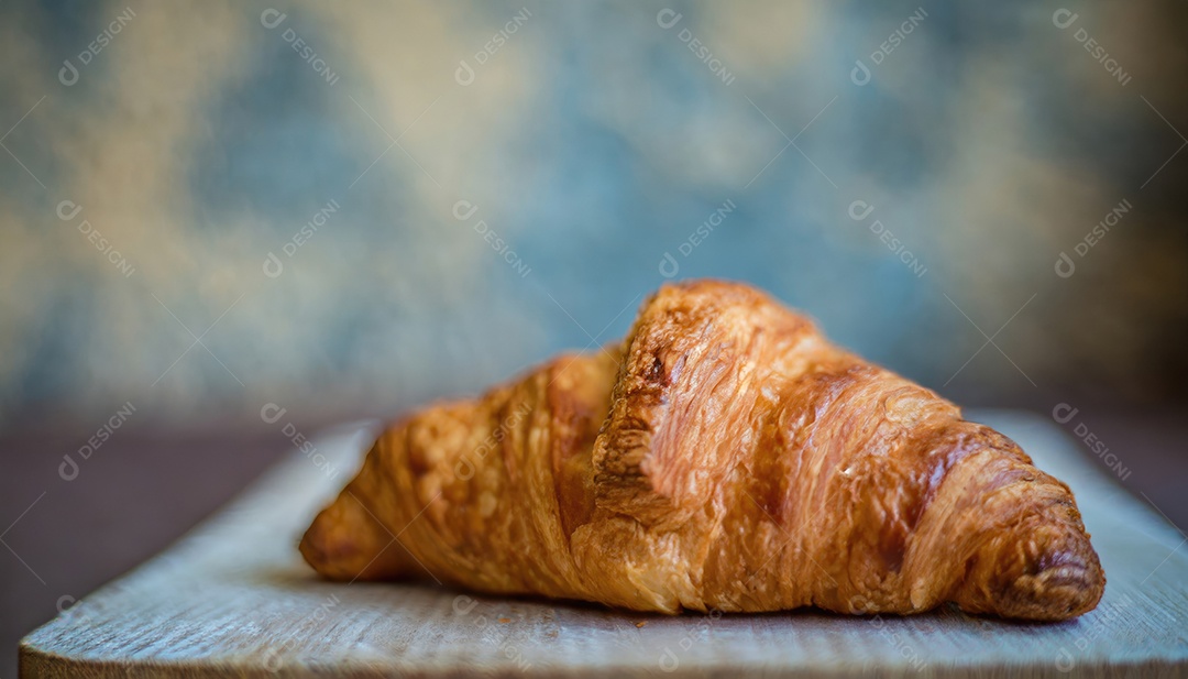 Croissant, artesanal, rústico