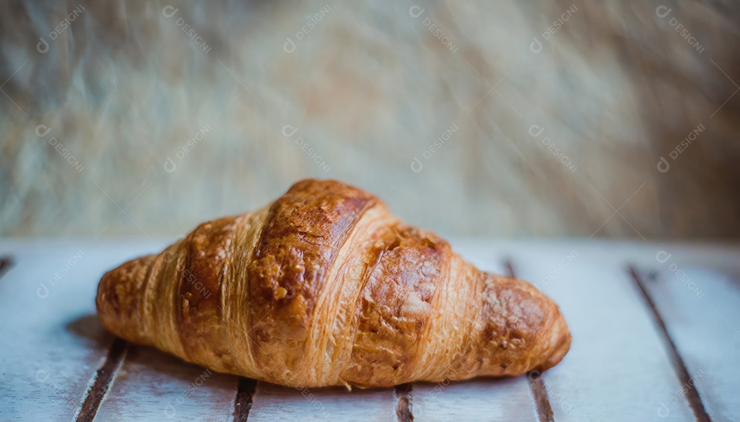 Croissant, artesanal, rústico