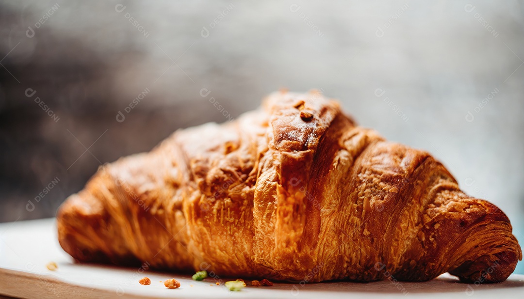Croissant, artesanal, rústico