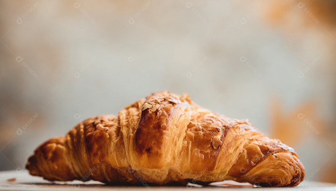 Croissant, artesanal, rústico