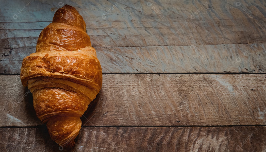 Croissant, artesanal, rústico