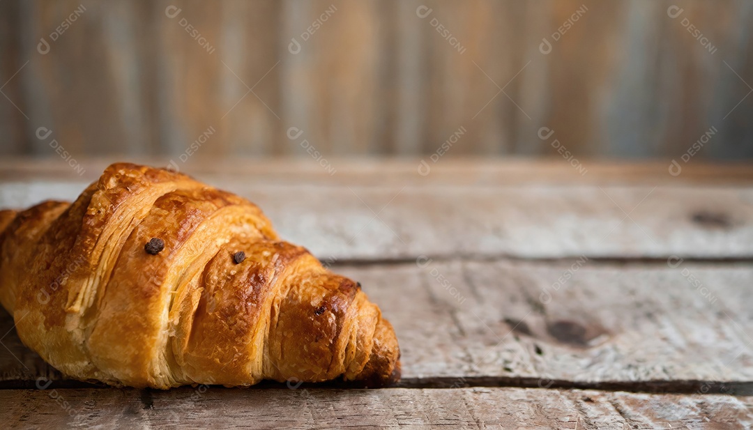Croissant, artesanal, rústico