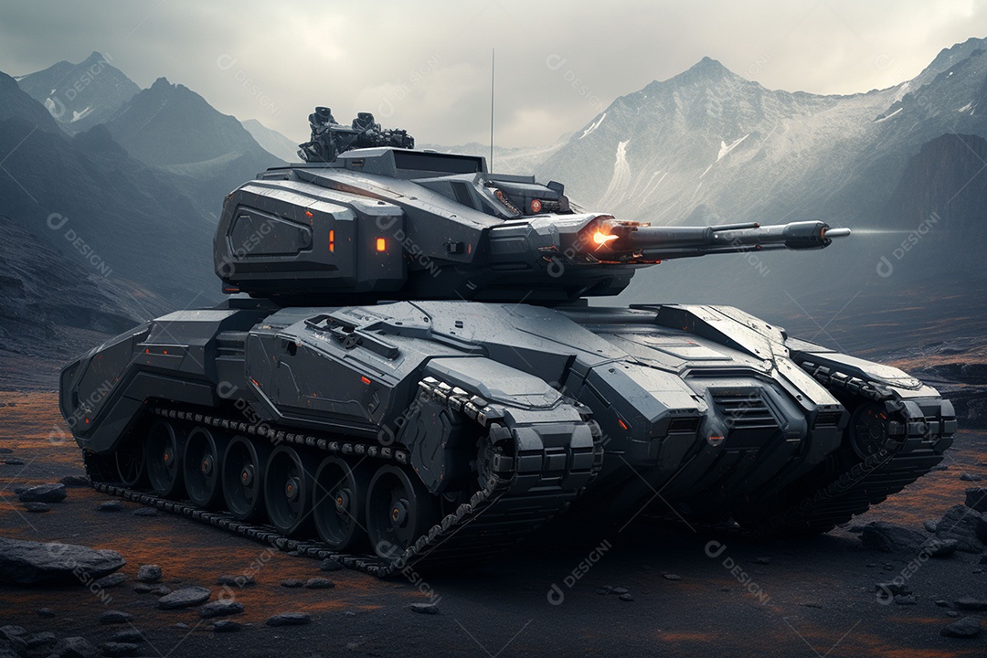 Tanque militar de ficção científica