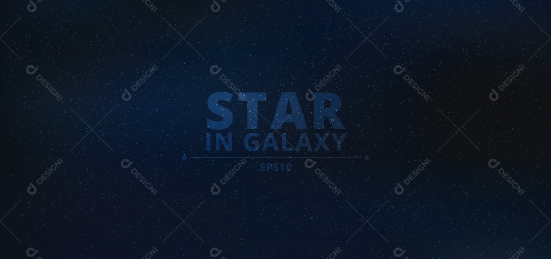 Background de Estrelas Ilustração Vetor EPS