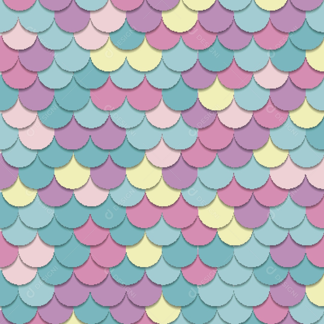 Padrão de Escamas Ilustração Vetor EPS