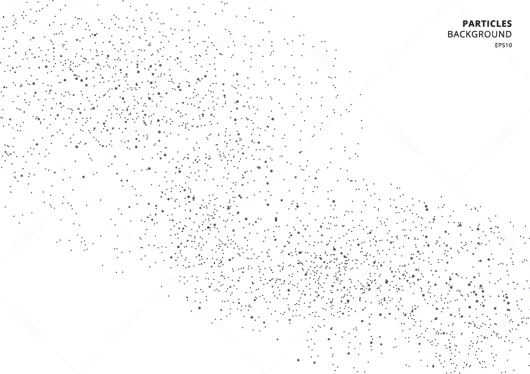 Background de Partículas Ilustração Vetor EPS