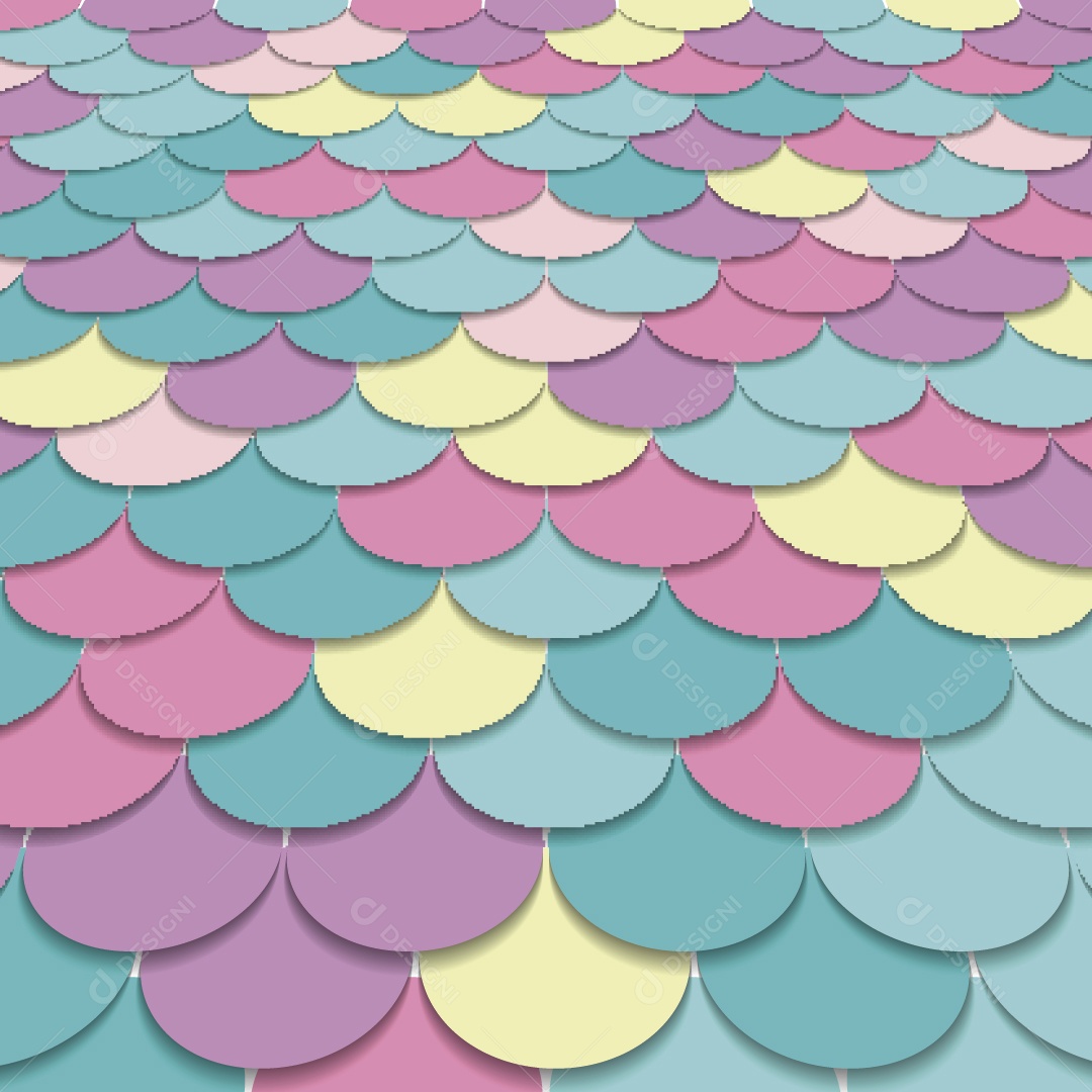 Padrão de Escamas Ilustração Vetor EPS