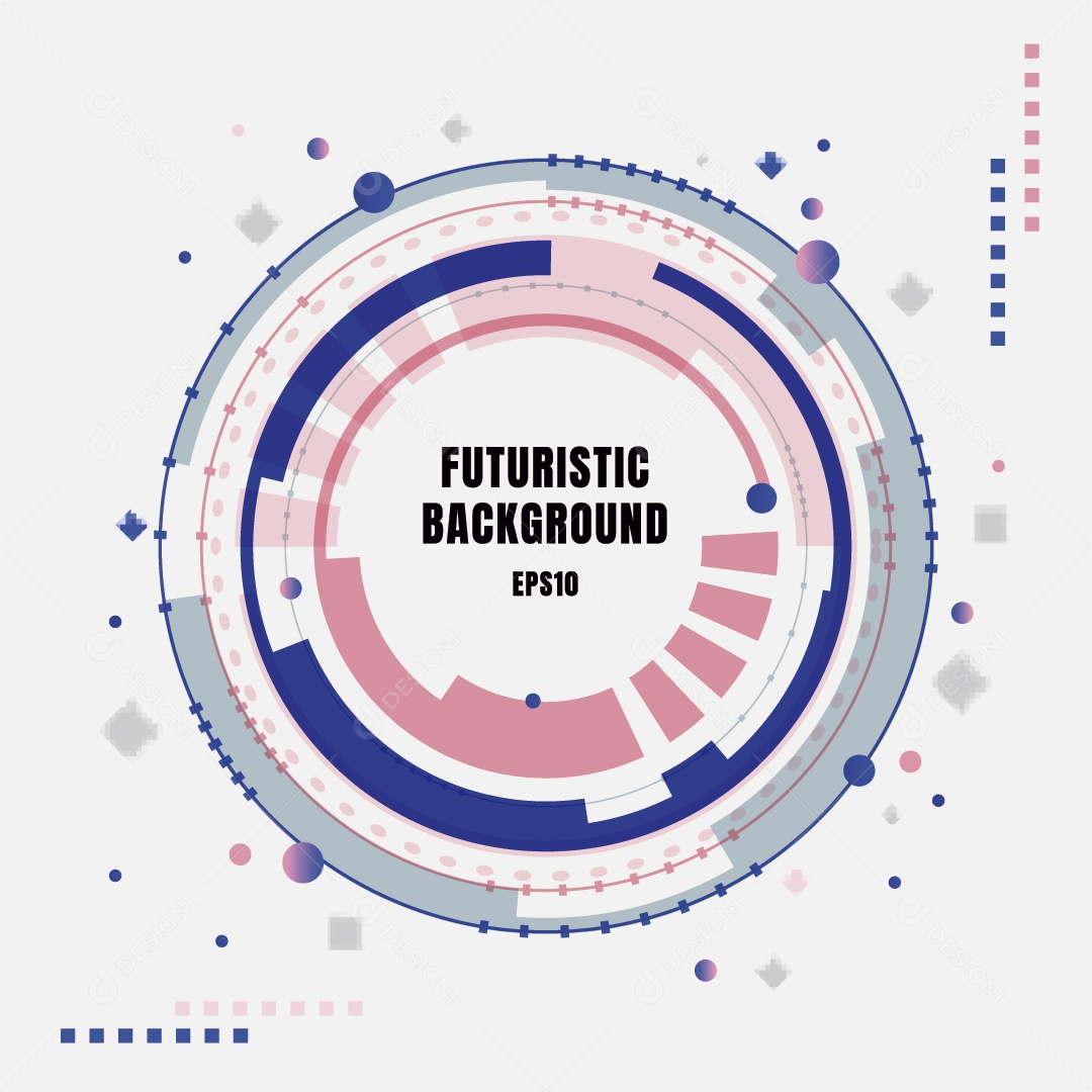 Background Futurista Ilustração Vetor EPS