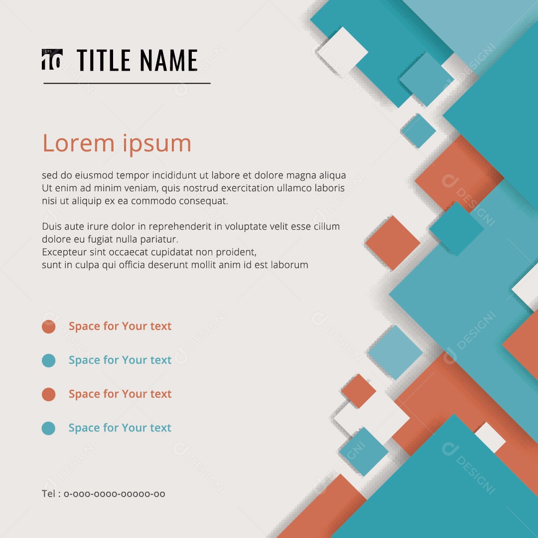 Modelo de Capa de Brochura Vetor EPS Editável