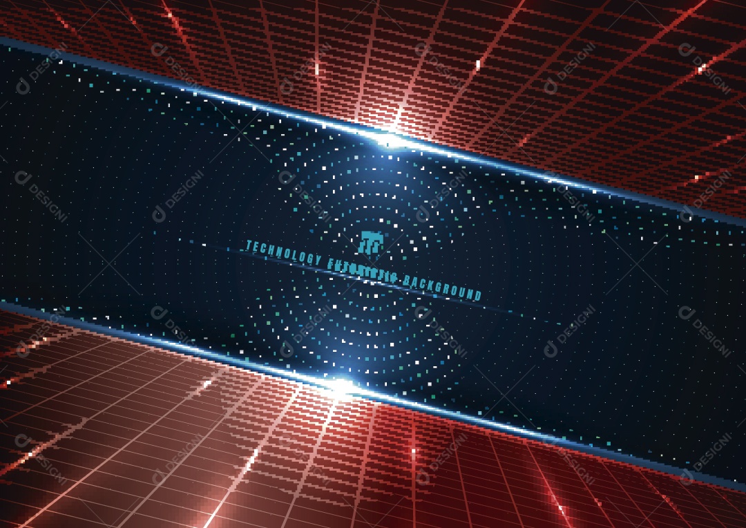 Background Tecnológico Ilustração Vetor EPS