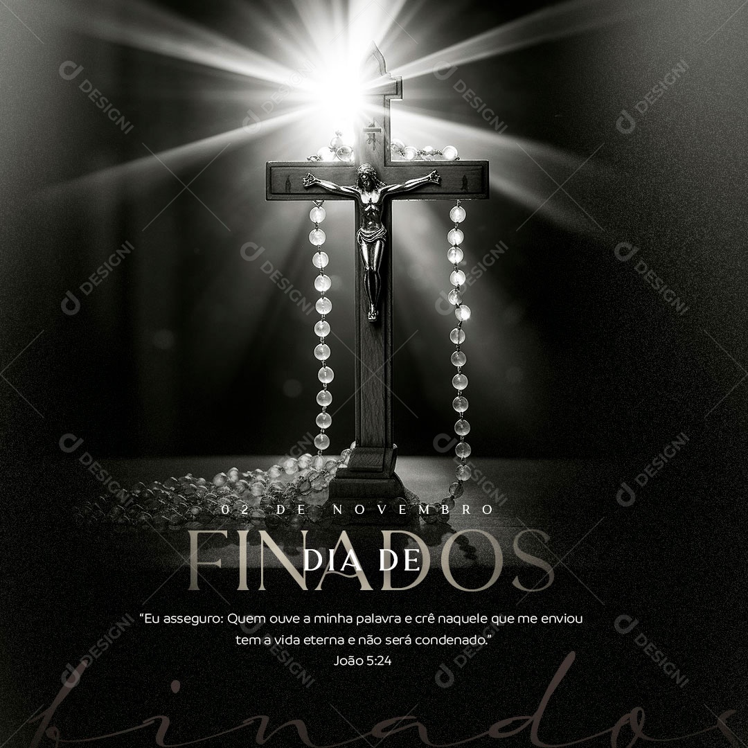 Dia De Finados 02 De Novembro Social Media PSD Editável