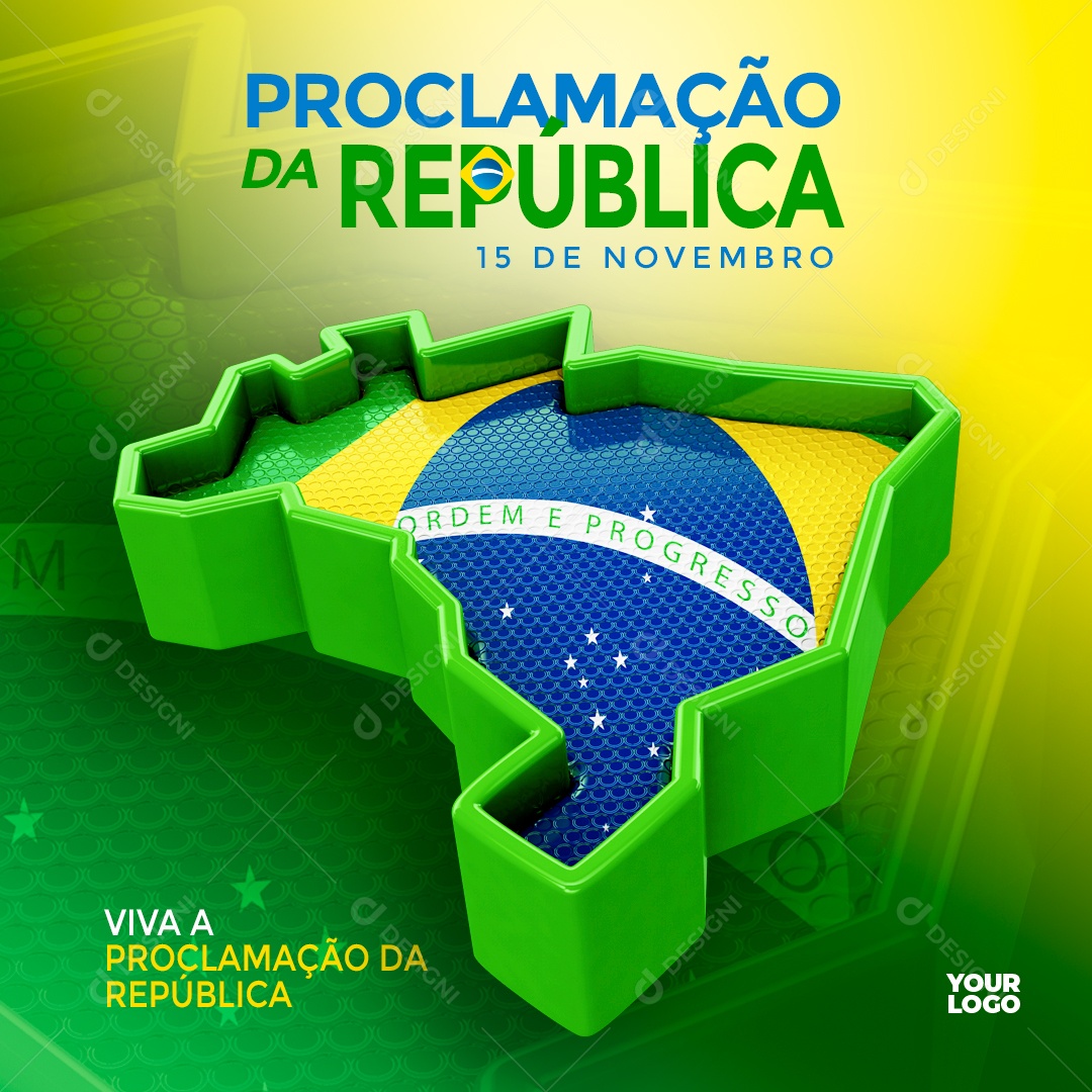 Proclamação Da República 15 De Novembro Social Media PSD Editável