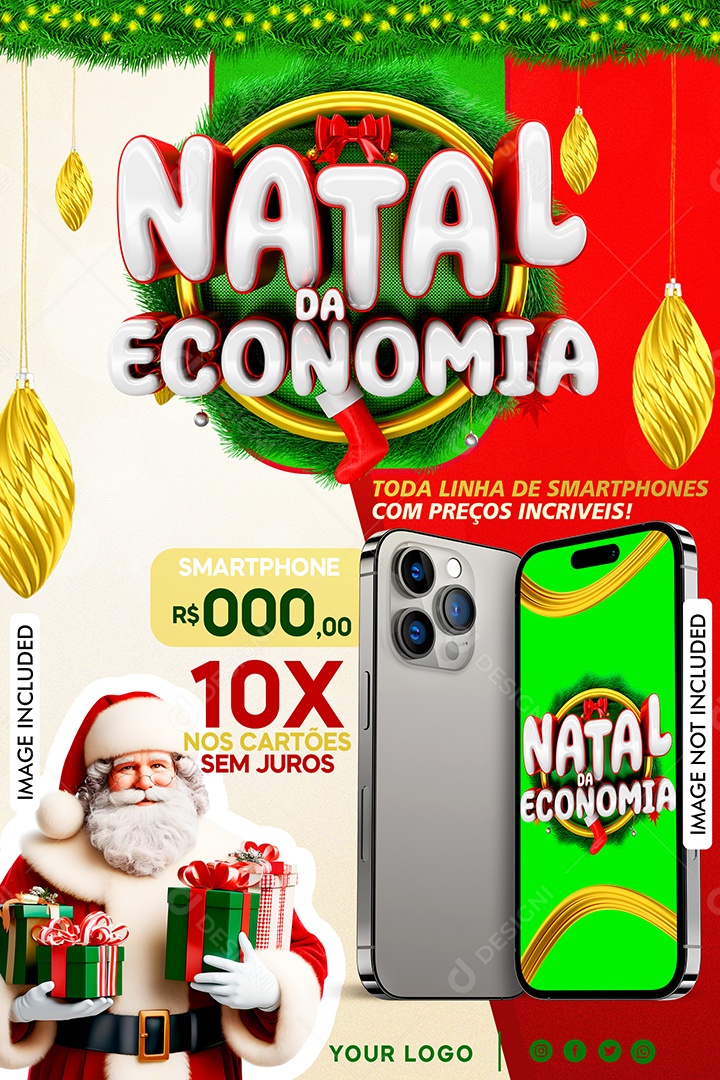 Story Natal Da Economia Linha De Smartphones Social Media PSD Editável