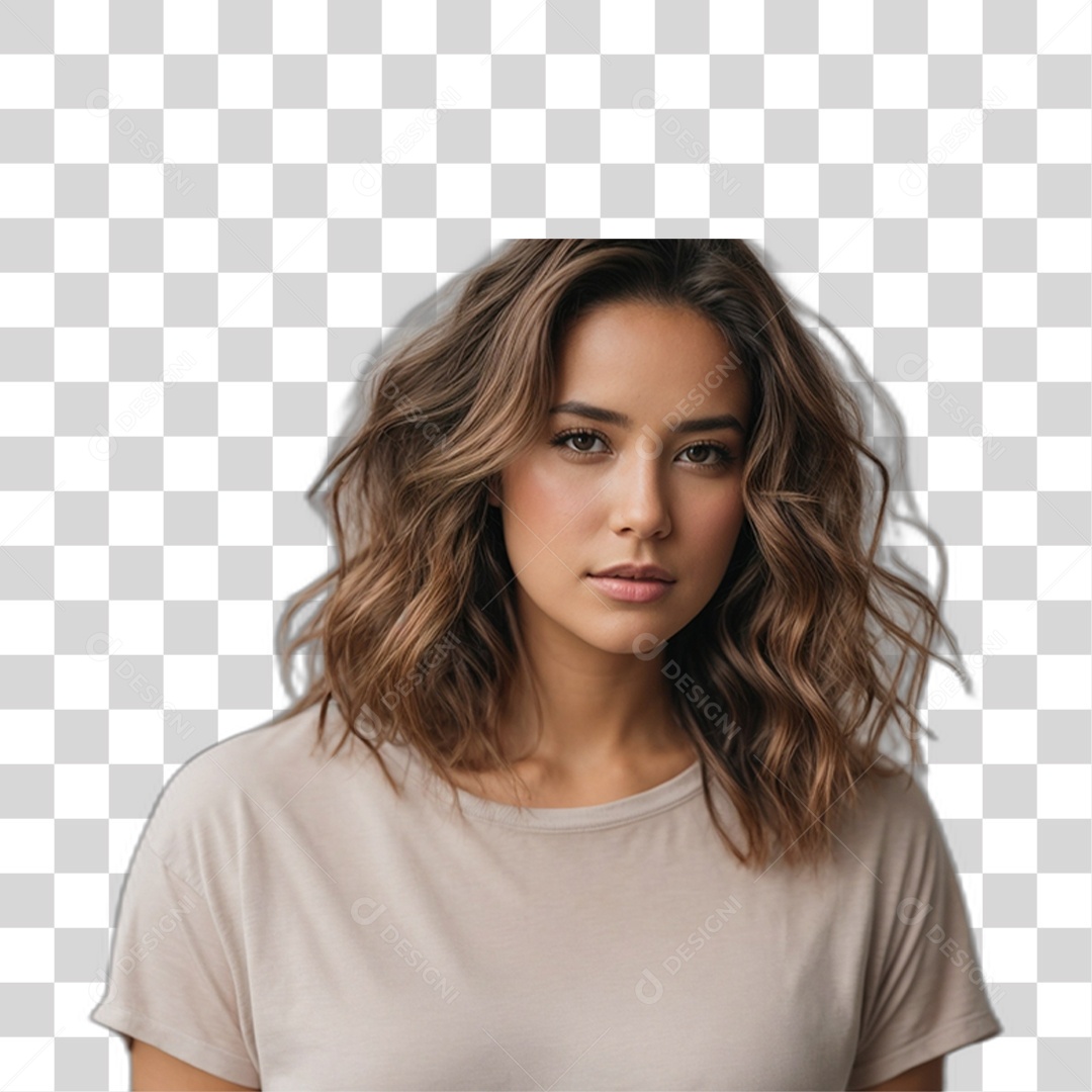 Mulher Estilosa Modelo PNG Transparente