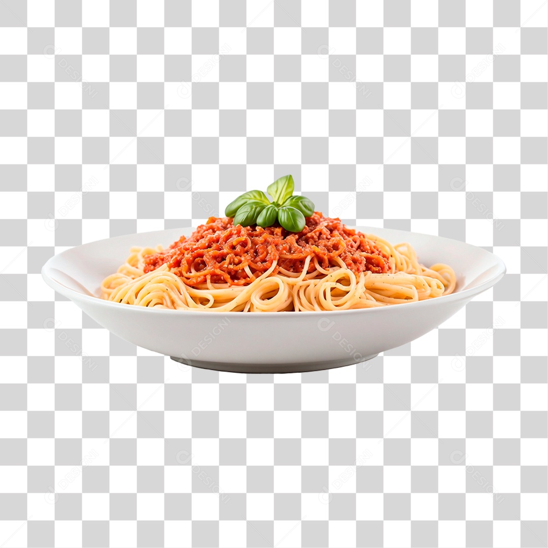 Prato de Macarronada PNG Transparente
