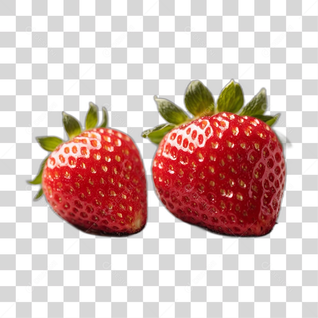 Fruta Morango PNG Transparente