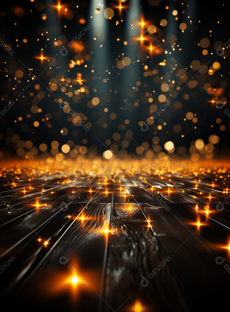 Pano de fundo com iluminação de holofotes laranja para folhetos imagem realista ultra hd design alto