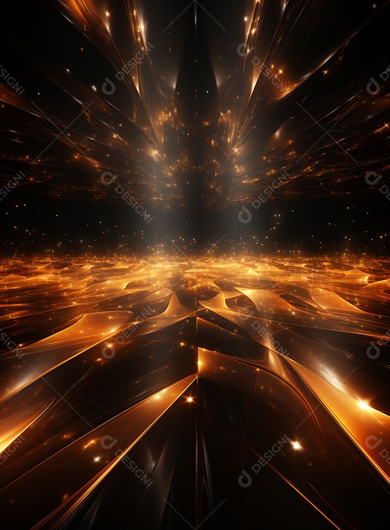 Pano de fundo com iluminação de holofotes laranja para folhetos imagem realista ultra hd design alto