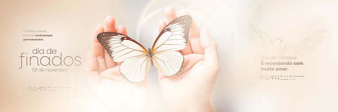 Carrossel Dia de Finados é Recordando com Muito Amor Social Media PSD Editável