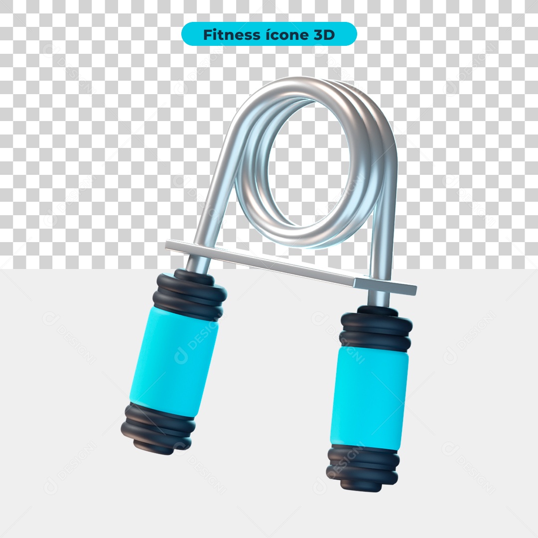 Ícone 3D Aperto De Mão Fitness para Composição PNG Transparente