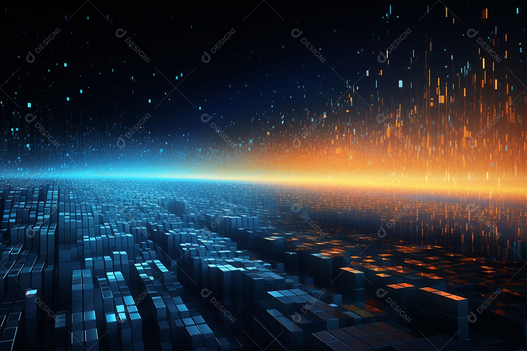 Fundo abstrato de dados digitais