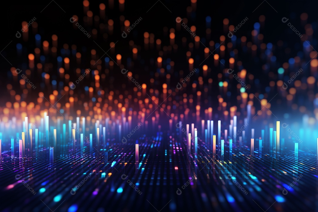 Fundo abstrato de dados digitais