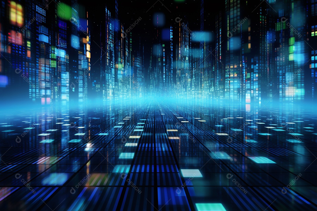 Fundo abstrato de dados digitais