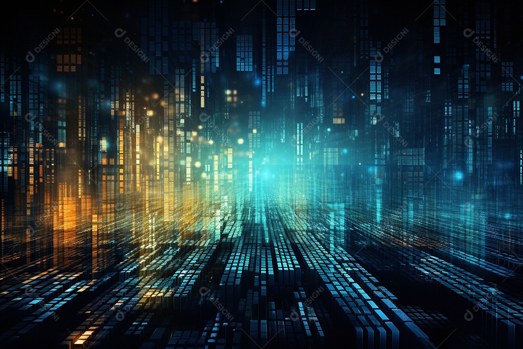 Fundo abstrato de dados digitais