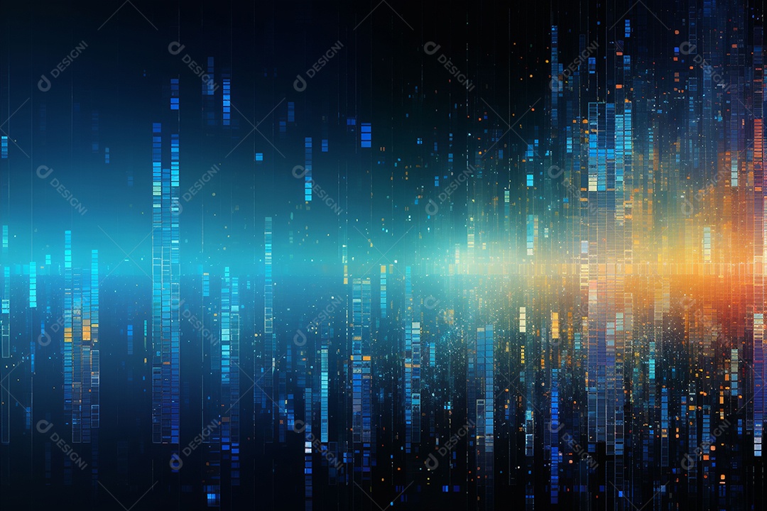 Fundo abstrato de dados digitais