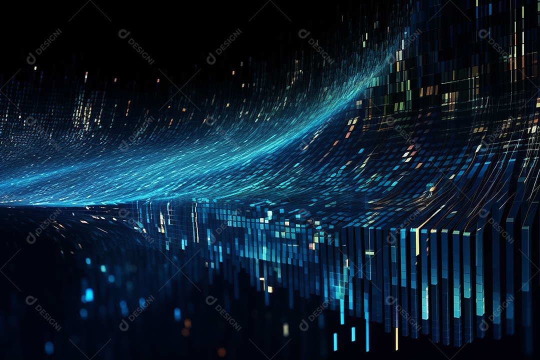 Fundo abstrato de dados digitais