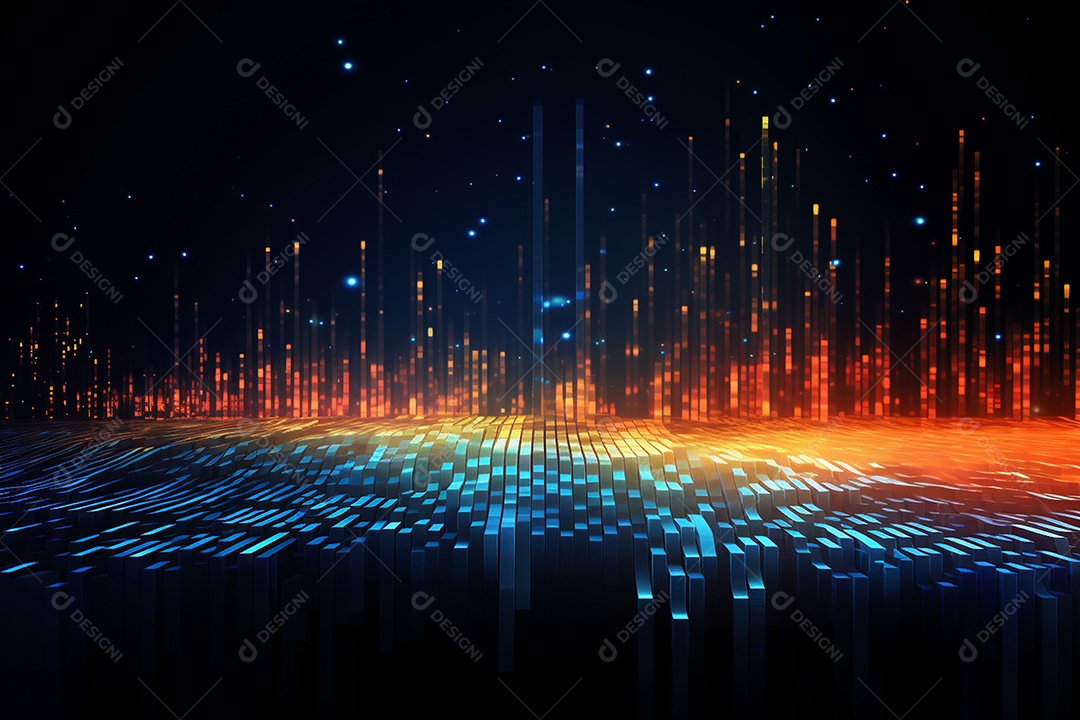 Fundo abstrato de dados digitais