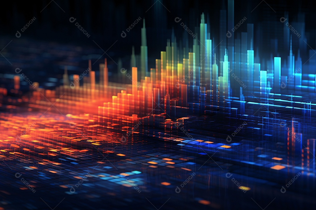 Fundo abstrato de dados digitais