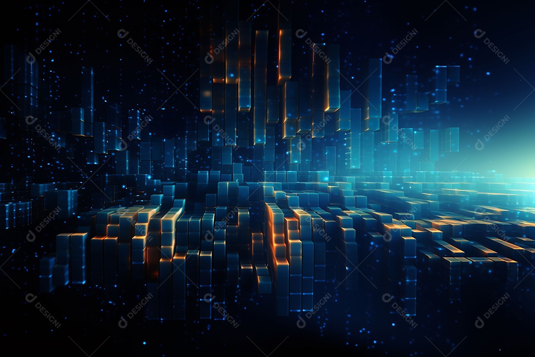 Fundo abstrato de dados digitais