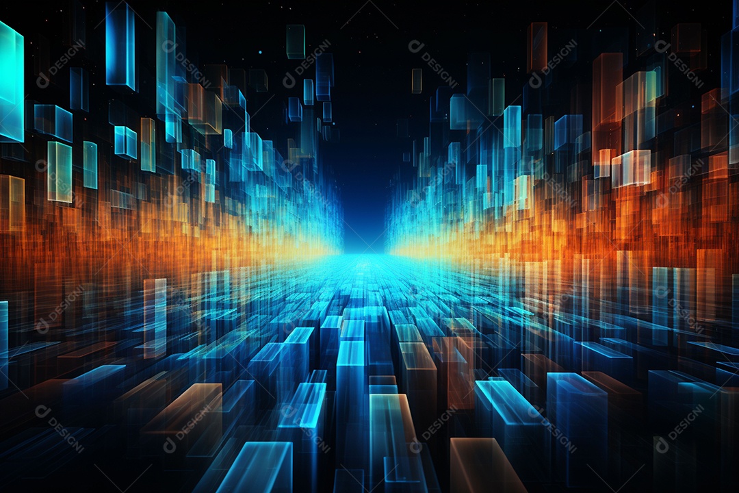 Fundo abstrato de dados digitais