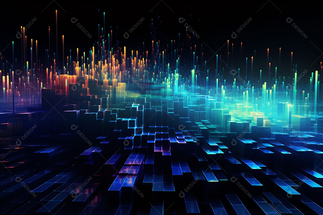 Fundo abstrato de dados digitais