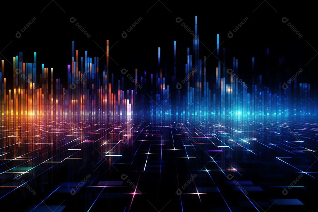 Fundo abstrato de dados digitais