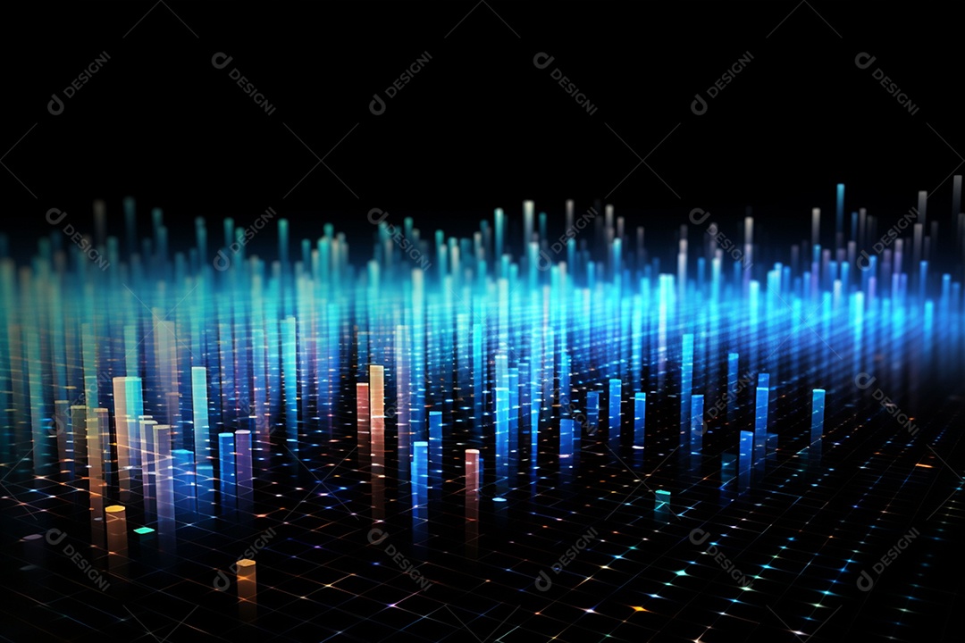 Fundo abstrato de dados digitais