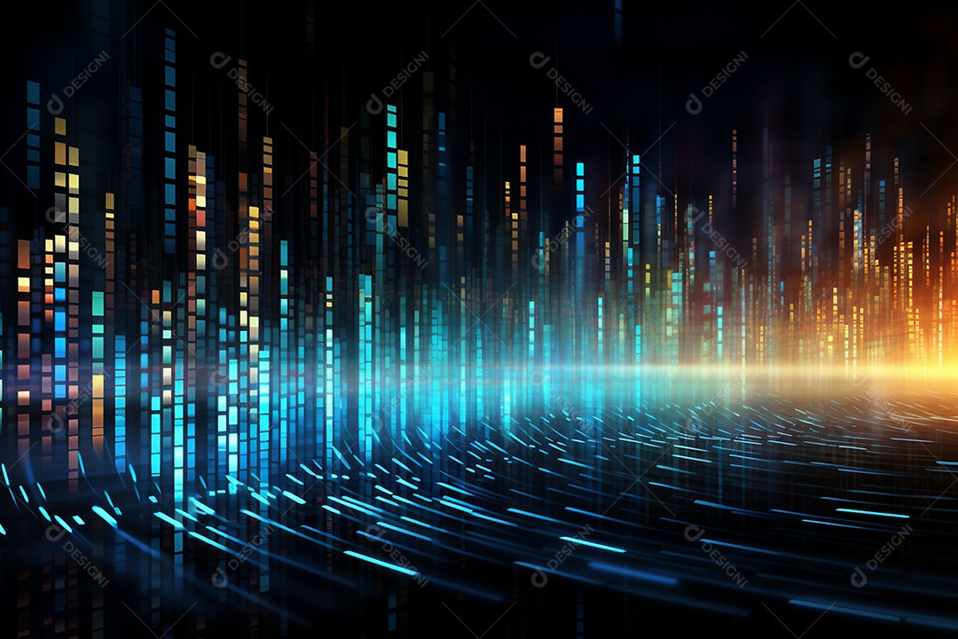 Fundo abstrato de dados digitais