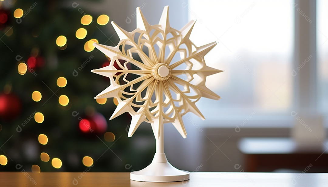 Crie um topper de árvore imprimível em 3D que reproduza