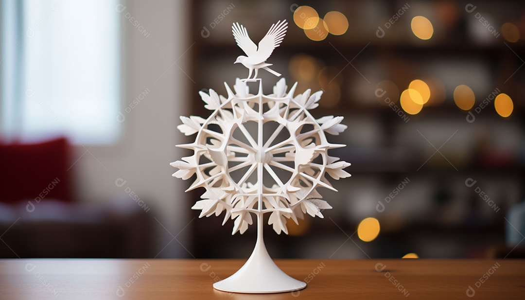 Crie um topper de árvore imprimível em 3D que reproduza