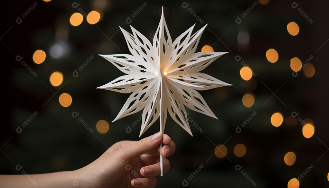 Crie um topper de árvore imprimível em 3D que reproduza