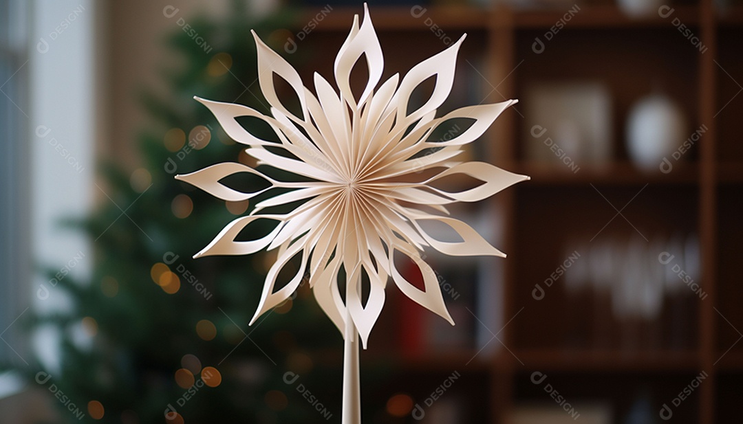 Crie um topper de árvore imprimível em 3D que reproduza