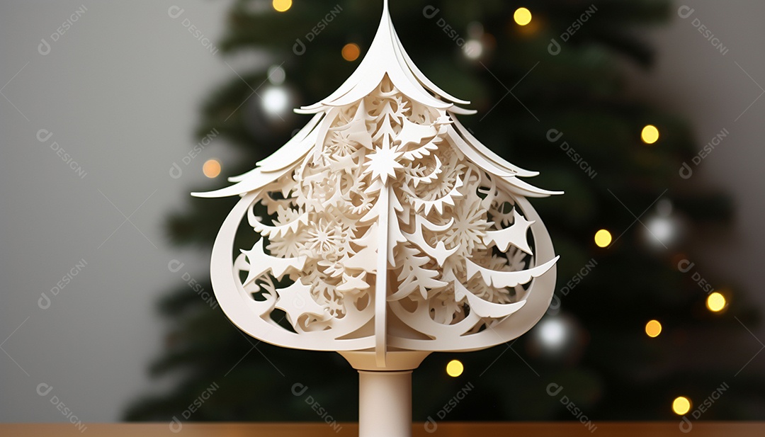 Crie um topper de árvore imprimível em 3D que reproduza