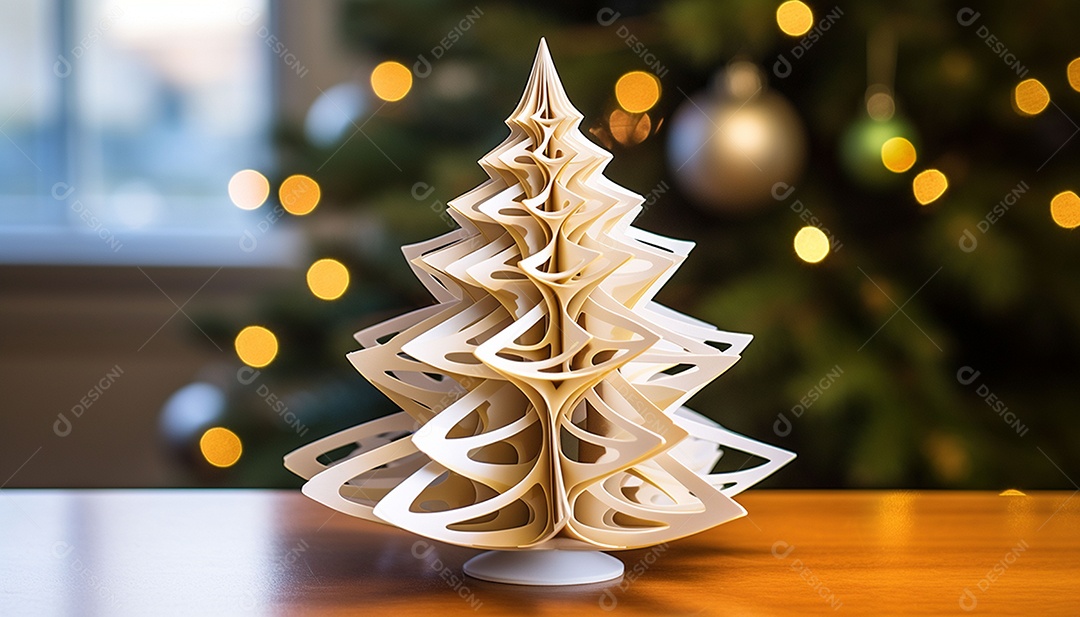 Crie um topper de árvore imprimível em 3D que reproduza