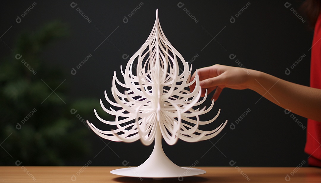 Crie um topper de árvore imprimível em 3D que reproduza