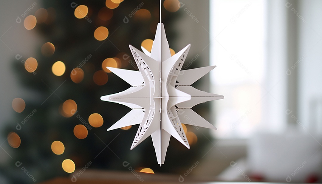 Crie um topper de árvore imprimível em 3D que reproduza